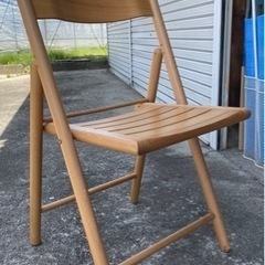無印良品　折りたたみ椅子　木製　ダイニングチェア
