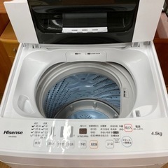 I449 ☆ Hisense 洗濯機 （4.5㎏）☆ 2018年製 ⭐動作確認済⭐