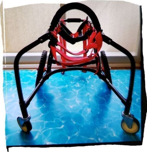 大型犬四輪車椅子(後ろ足受けあり)