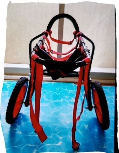 大型犬四輪車椅子(後ろ足受けあり)