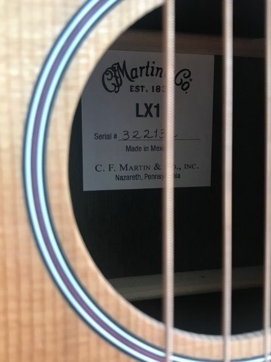 【美品】martin baby guitar LX1ギター　ケースやスタンド付き