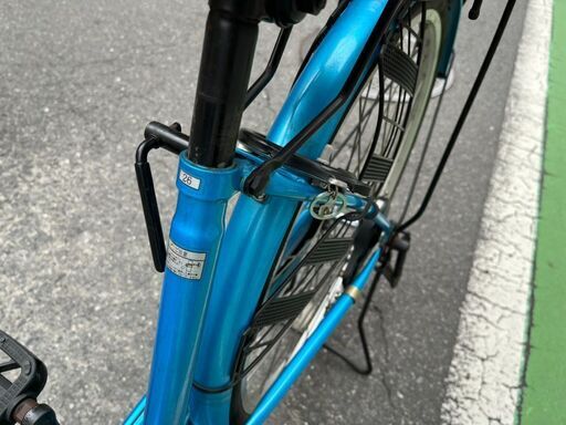 自転車 中古自転車 26インチ カゴ付き ブルー 前後カゴ付き G023