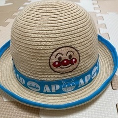 【値下げしました！】アンパンマン　麦わら帽子　48cm  キッズ　帽子