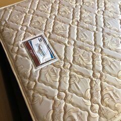 シモンズベッド　ポケットコイル　引出し付　セミダブルベッド　マットレスセット