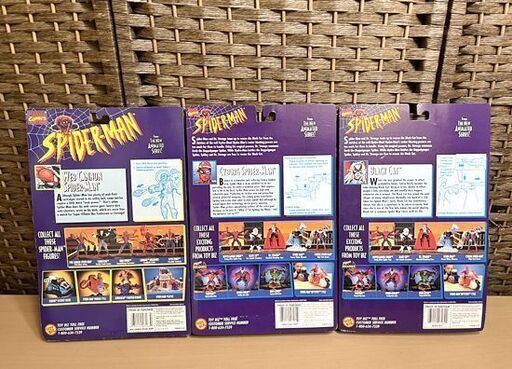 未開封 トイビズ スパイダーマン ウェブキャノン ブラックキャット サイボーグスパイダーマン 3種セット マーベル SPIDER-MAN