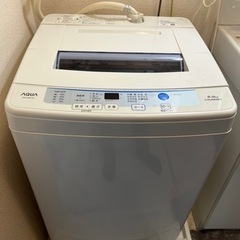 洗濯機　無料　0円　AQUA AQW-S60E