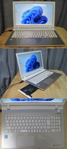 ジャンク扱い　キーボード抜けあり東芝AZ45/VG/Win11Pro/i5-6200U/メモリ4G/HDD320G/DVD-RW