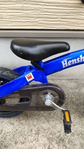 へんしんバイク 12インチ バランスバイク ブルー 青 スタンド付