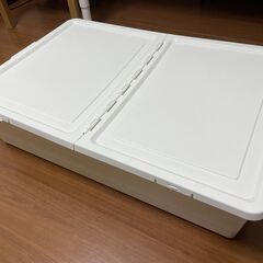 IKEA収納ボックス ふた付き1個, ホワイト・収納ケース