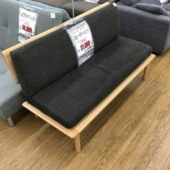 KE-30【ご来店頂ける方限定】ニトリ　オークエスト　2シーターソファ　ブラウン×ナチュラル KE-30【ご来店頂ける方限定】ニトリ オークエスト 2シーターソファ