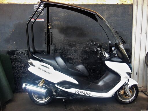 希少YAMAHA マジェスティ125FI ルーフ（屋根）付 ホワイト セル始動 駆動ベルト新品交換やOIL交換等　軽整備済 すぐ乗り出せます。マジェスティー