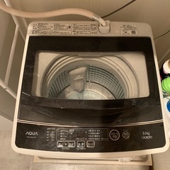 【ネット決済】AQUA 洗濯機 2020年製 5kg 簡易乾燥付き