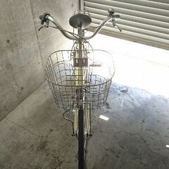 自転車中古 COLORFUDAYS 外装6段変速 オートライト カゴリアキャリア鍵 