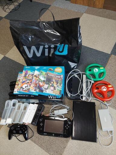 Nintendo WiiU プレミアムセット 黒 ソフト6本