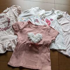 キッズ女の子👧サイズ110✨かわいい半袖Tシャツ✨まとめて５枚セ...