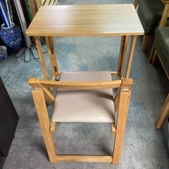 【ネット決済】[天然木折り畳みテーブル椅子]リサイクルショップヘルプ