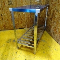 (656-0) 新品未使用 業務用 ステンレス 作業台 W1100D450H800 調理台 厨房 キッチン 飲食店 店舗