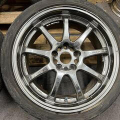 ●WORK EMOTION XD9 アルミ☆18インチ8.0J+45 5H PCD114.3☆4本☆　　　5025