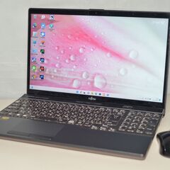 中古美品 最新Windows11+office2019 爆速SSD512GB+HDD1TB 富士通 AH77 