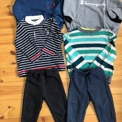 子供服　サイズ　90 チャンピオン、EDWIN、コムサ、H&M 冬物