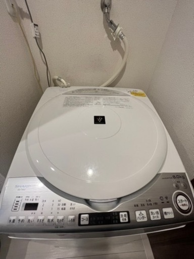 【値下げしました】SHARP ES-TX8D 2020年製 洗濯機 (乾燥機付)
