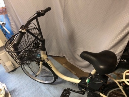 電動自転車パナソニック22インチ、アイボリー色