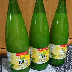 レモン果汁100％1000ml 3本