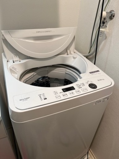 SHARP 全自動洗濯機　5.5kg ES-GE5E 2021年製