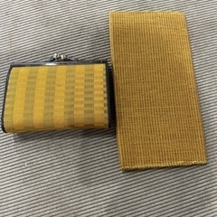 黄八丈の財布　がまぐち　長財布