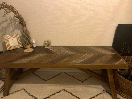 コーヒーテーブル WTW CHEVRON ANTIQUE TABLE