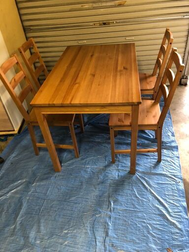 IKEA JOKKMOKK ヨックモック テーブル＆チェア4脚, アンティーク