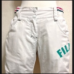 ꒰FILA GOLF꒱ロングパンツ 白 スポーティー スポーツウ...