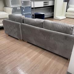 【展示品・未使用品❗】ソファ カウチソファ ベルベット調 定価約84990円💳自社配送時🌟代引き可💳※現金、クレジット、スマホ決済対応※【送料に設置込】