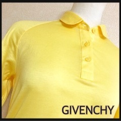 ꒰GIVENCHY꒱ポロシャツ 黄色 カットソー 長袖 ゴルフ ...