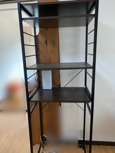 収納ラック　炊飯器　電子レンジ　ゴミ箱
