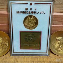 【ネット決済・配送可】皇太子/御成婚記念奉祝メダル/ペンライトお...