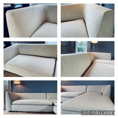 ☑️メル売約済み　70〜90万arflexSONAコーナーカウチソファーアルフレックス