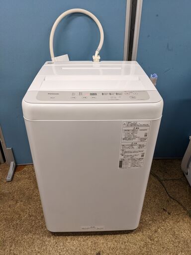 ☆【高年式】2021年製 Panasonic 全自動電気洗濯機 5.0kg NA-F50B14 ビッグウェーブ洗浄 からみほぐし運転 送風乾燥