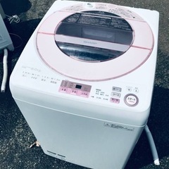 ①ET249番⭐️ SHARP電気洗濯機⭐️ 8.0kg⭐️