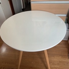 丸テーブル　ホワイト