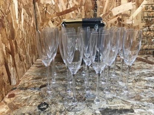 (5585) 直接ご来店お引き取り限定！CABERNET カベルネ フルート160 シャンパングラス 17個セット 業務用 飲食店 厨房 店舗用品