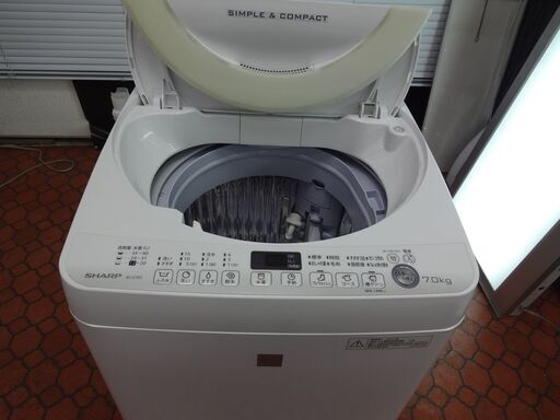 ID 018907　洗濯機　シャープ　7K　２０１６年製　ES-G7E3