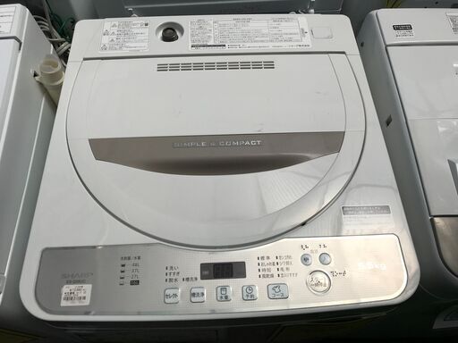☆シャープ 洗濯機 ES-G55UC 2019 - 生活家電