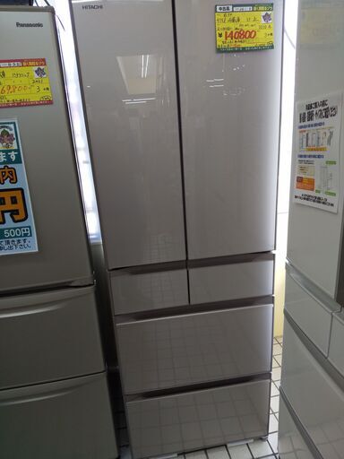 値下げしました  日立 6ドア冷蔵庫 475L R-HW48N 2020 高く買取るゾウ八幡西店