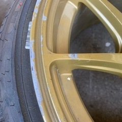 15インチ4H114.3P8j,8.25J±0逆反りタイヤホイール2本セット