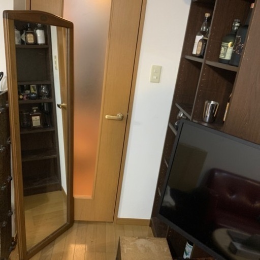 全身鏡　自立はしません
