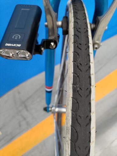 引き取り限定 ルノー クロスバイク 6段変速 ライト、カギ、キャリア付き