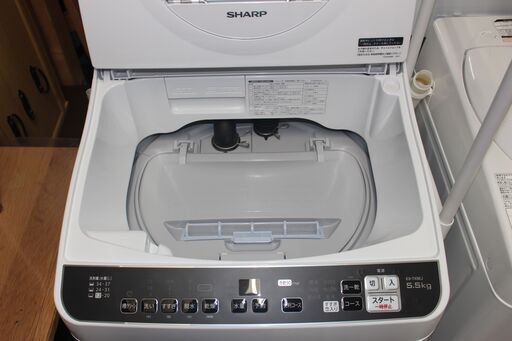 ★特別価格  21年 乾燥機付き★SHARP シャープ タテ型洗濯乾燥機 (ES-TX5EJ-W) 21年製 洗濯5.5㎏/乾燥3.5㎏ 美品！★大田区、品川区 配送・設置無料★店頭取引歓迎