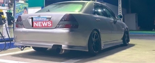 JZX110 マーク２　社外Rバンパー