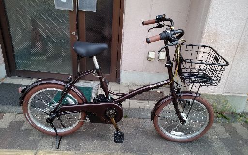 (本体のみ)Panasonic GLITTER(グリッター )20吋電動アシスト自転車 内装3段/LEDライト/マットビターブラウン